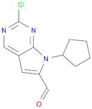 2-Chloro-7-cyclopentyl-7H-pyrrolo[2,3-d]pyrimidine-6-carbaldehyde