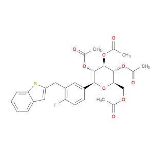 D-Glucitol, 1,5-anhydro-1-C-[3-(benzo[b]thien-2-ylmethyl)-4-fluorophenyl]-, 2,3,4,6-tetraacetate, …