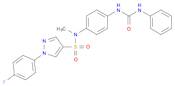 1-(4-Fluorophenyl)-N-methyl-N-(4-(3-phenylureido)phenyl)-1H-pyrazole-4-sulfonamide