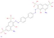 2,7-Naphthalenedisulfonic acid,3,3'-[[1,1'-biphenyl]-4,4'-diylbis(azo)]bis[5-amino-4-hydroxy-,te...