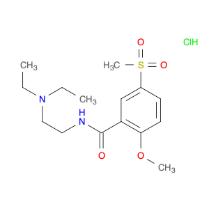 Benzamide, N-[2-(diethylamino)ethyl]-2-methoxy-5-(methylsulfonyl)-,monohydrochloride