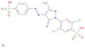 Benzenesulfonic acid,2,5-dichloro-4-[4,5-dihydro-3-methyl-5-oxo-4-[(4-sulfophenyl)azo]-1H-pyrazo...