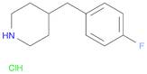 Piperidine, 4-[(4-fluorophenyl)methyl]-, hydrochloride