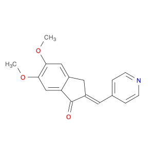 1H-Inden-1-one, 2,3-dihydro-5,6-dimethoxy-2-(4-pyridinylmethylene)-