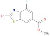 6-Benzothiazolecarboxylic acid, 2-bromo-4-fluoro-, methyl ester