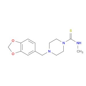 4-(Benzo[d][1,3]dioxol-5-ylmethyl)-N-methylpiperazine-1-carbothioamide