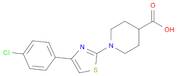 1-[4-(4-Chlorophenyl)-1,3-thiazol-2-yl]-4-piperidinecarboxylic acid