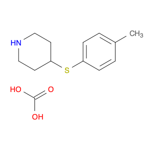 4-[(4-methylphenyl)thio]piperidine - carbonic acid (1:1)