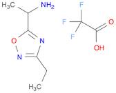 [1-(3-ethyl-1,2,4-oxadiazol-5-yl)ethyl]amine trifluoroacetate