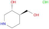 trans-4-(hydroxymethyl)-3-piperidinol hydrochloride