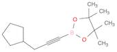 2-(3-Cyclopentylprop-1-yn-1-yl)-4,4,5,5-tetramethyl-1,3,2-dioxaborolane