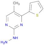 2-Hydrazinyl-5-methyl-4-(thiophen-2-yl)pyrimidine