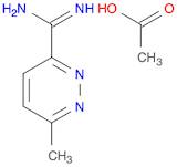 6-methyl-3-pyridazinecarboximidamide acetate