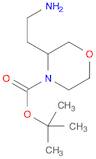 tert-butyl 3-(2-aminoethyl)-4-morpholinecarboxylate