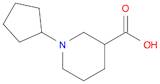 1-cyclopentyl-3-piperidinecarboxylic acid