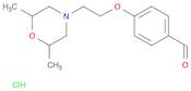 4-[2-(2,6-Dimethyl-4-morpholinyl)ethoxy]benzaldehyde Hydrochloride