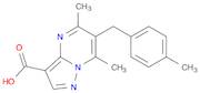 5,7-Dimethyl-6-(4-methylbenzyl)pyrazolo-[1,5-a]pyrimidine-3-carboxylic acid