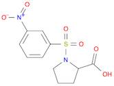 (S)-1-((3-Nitrophenyl)sulfonyl)pyrrolidine-2-carboxylic acid