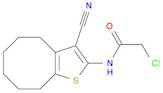 2-chloro-N-(3-cyano-4,5,6,7,8,9-hexahydrocycloocta[b]thien-2-yl)acetamide