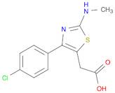 2-(4-(4-Chlorophenyl)-2-(methylamino)thiazol-5-yl)acetic acid