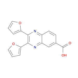 2,3-di-2-furylquinoxaline-6-carboxylic acid