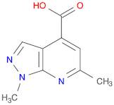 1,6-dimethyl-1H-pyrazolo[3,4-b]pyridine-4-carboxylic Acid