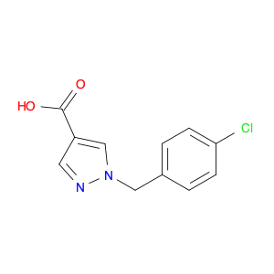 1-[(4-chlorophenyl)methyl]-1H-pyrazole-4-carboxylic acid