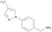 1-[4-(4-methyl-1H-pyrazol-1-yl)phenyl]methanamine