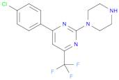 4-(4-Chlorophenyl)-2-(piperazin-1-yl)-6-(trifluoromethyl)pyrimidine dihydrochloride