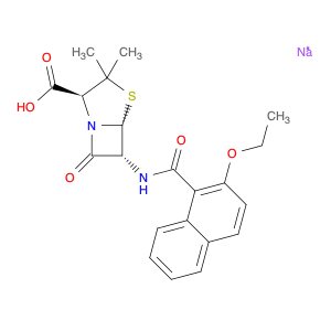 sodium (2S,5R,6R)-6-(2-ethoxynaphthalene-1-amido)-3,3-dimethyl-7-oxo-4-thia-1-azabicyclo[3.2.0]hep…
