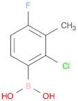 2-Chloro-4-fluoro-3-methylpheny)boronic acid