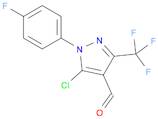 5-chloro-1-(4-fluorophenyl)-3-(trifluoromethyl)-1H-pyrazole-4-carbaldehyde