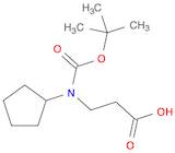 3-((tert-Butoxycarbonyl)(cyclopentyl)amino)propanoic acid