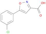 5-(3-chlorophenyl)-1,2-oxazole-3-carboxylic acid