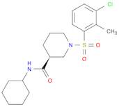 (3S)-1-[(3-Chloro-2-methylbenzene)sulfonyl]-N-cyclohexylpiperidine-3-carboxamide