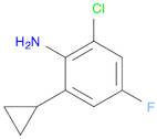 2-chloro-6-cyclopropyl-4-fluoroaniline