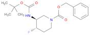 rel-benzyl (3R,4R)-3-{[(tert-butoxy)carbonyl]amino}-4-fluoropiperidine-1-carboxylate