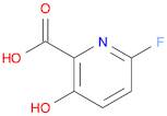 2-Pyridinecarboxylic acid, 6-fluoro-3-hydroxy-