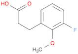 3-(3-Fluoro-2-methoxyphenyl)propionic acid