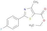 ethyl 2-(4-fluorophenyl)-4-methyl-1,3-thiazole-5-carboxylate