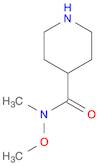 N-Methoxy-N-methylpiperidine-4-carboxamide Hydrochloride