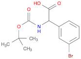 (3-bromophenyl)[(tert-butoxycarbonyl)amino]acetic acid