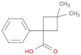 3,3-dimethyl-1-phenylcyclobutane-1-carboxylic acid