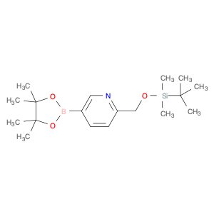 2-{[(tert-butyldimethylsilyl)oxy]methyl}-5-(tetramethyl-1,3,2-dioxaborolan-2-yl)pyridine