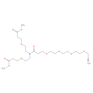 N-(Propargyl-PEG4-carbonyl)-N-bis(PEG1-methyl ester)