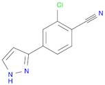 2-chloro-4-(1H-pyrazol-5-yl)benzonitrile