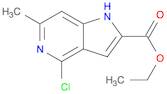 ethyl 4-chloro-6-methyl-1H-pyrrolo[3,2-c]pyridine-2-carboxylate