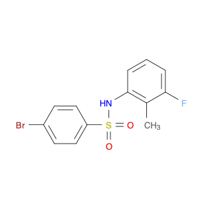 4-bromo-N-(3-fluoro-2-methylphenyl)benzenesulfonamide