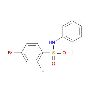 4-bromo-2-fluoro-N-(2-iodophenyl)-benzenesulfonamide