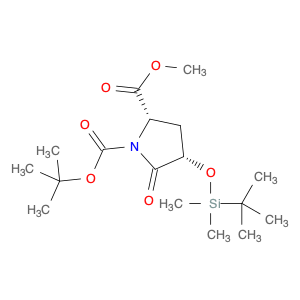 1-O-tert-butyl 2-O-methyl (2S,4S)-4-[tert-butyl(dimethyl)silyl]oxy-5-oxopyrrolidine-1,2-dicarbox...